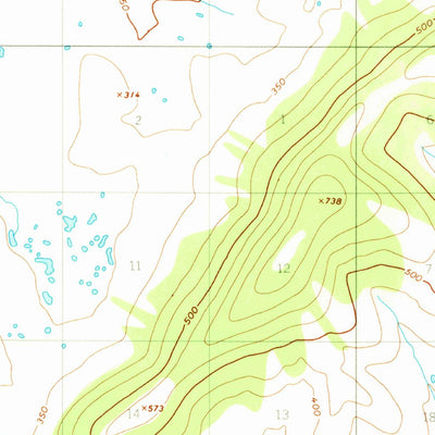 United States Geological Survey Ophir D-1, AK (1954, 63360-Scale) digital map