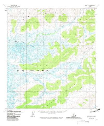 United States Geological Survey Ophir D-3, AK (1954, 63360-Scale) digital map