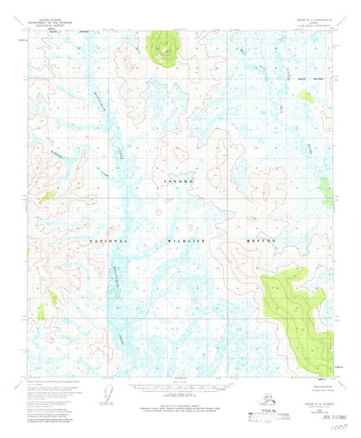 United States Geological Survey Ophir D-5, AK (1954, 63360-Scale) digital map
