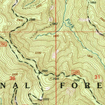 United States Geological Survey Ophir Mountain, OR (1998, 24000-Scale) digital map