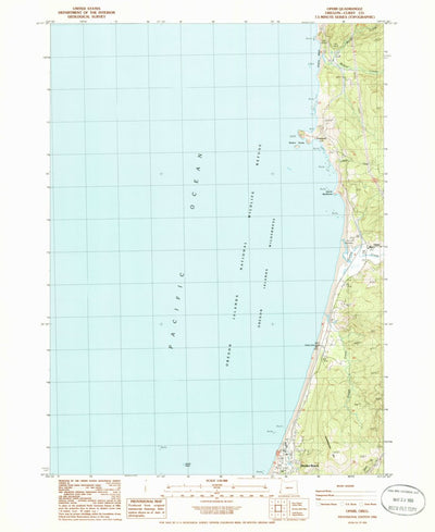 United States Geological Survey Ophir, OR (1986, 24000-Scale) digital map