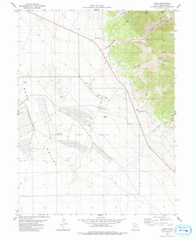 United States Geological Survey Ophir, UT (1980, 24000-Scale) digital map