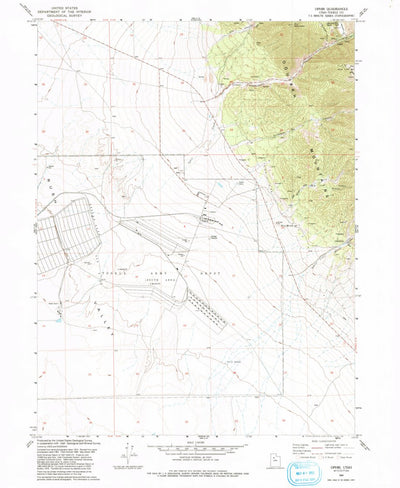 United States Geological Survey Ophir, UT (1993, 24000-Scale) digital map