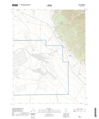 United States Geological Survey Ophir, UT (2023, 24000-Scale) digital map