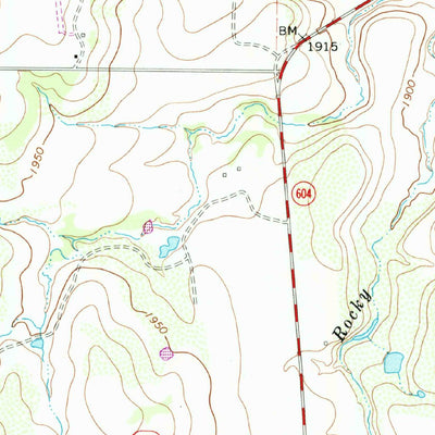 United States Geological Survey Oplin, TX (1967, 24000-Scale) digital map