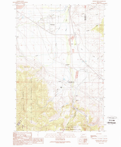 United States Geological Survey Opportunity, MT (1989, 24000-Scale) digital map