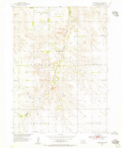 United States Geological Survey Opportunity, NE (1954, 24000-Scale) digital map
