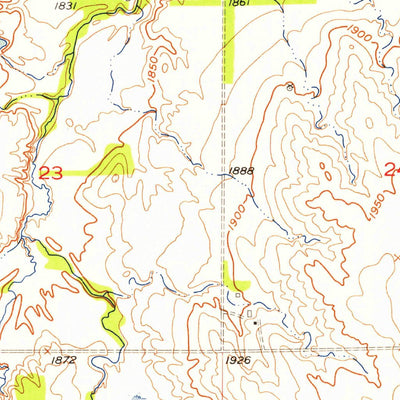 United States Geological Survey Opportunity, NE (1954, 24000-Scale) digital map