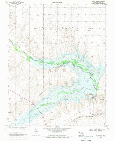 United States Geological Survey Optima Dam, OK (1968, 24000-Scale) digital map