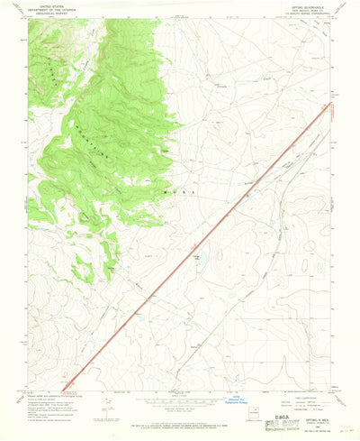 United States Geological Survey Optimo, NM (1966, 24000-Scale) digital map