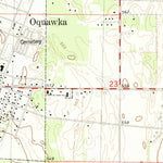 United States Geological Survey Oquawka, IL-IA (1982, 24000-Scale) digital map