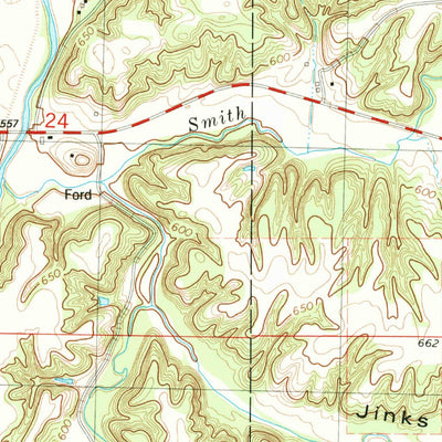 United States Geological Survey Oquawka, IL-IA (1982, 24000-Scale) digital map