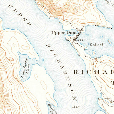United States Geological Survey Oquossoc, ME (1942, 62500-Scale) digital map