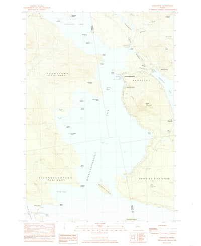 United States Geological Survey Oquossoc, ME (1984, 24000-Scale) digital map