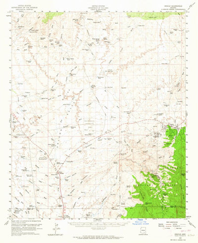 United States Geological Survey Oracle, AZ (1959, 62500-Scale) digital map