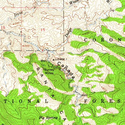 United States Geological Survey Oracle, AZ (1959, 62500-Scale) digital map