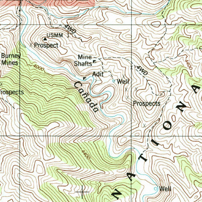 United States Geological Survey Oracle, AZ (1996, 24000-Scale) digital map