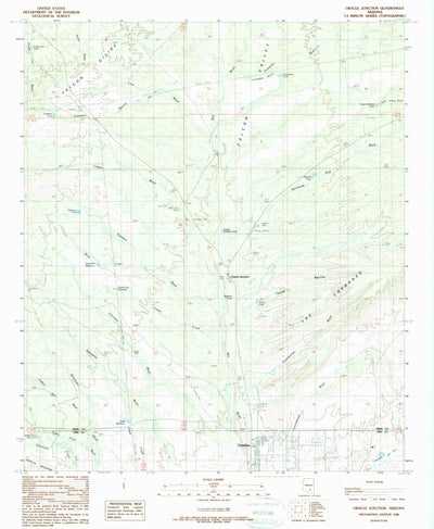 United States Geological Survey Oracle Junction, AZ (1988, 24000-Scale) digital map