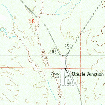 United States Geological Survey Oracle Junction, AZ (1988, 24000-Scale) digital map