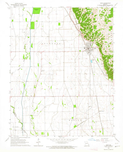 United States Geological Survey Oran, MO (1963, 24000-Scale) digital map