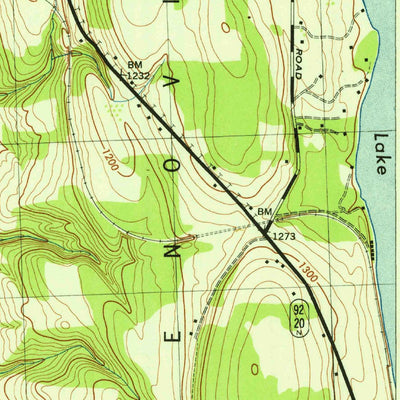 United States Geological Survey Oran, NY (1943, 31680-Scale) digital map