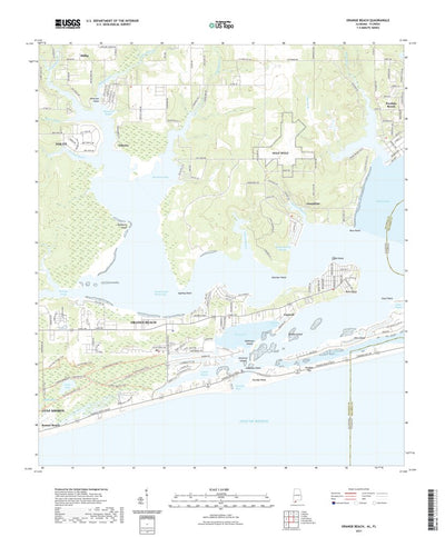 United States Geological Survey Orange Beach, AL (2021, 24000-Scale) digital map