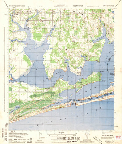 United States Geological Survey Orange Beach, AL-FL (1944, 25000-Scale) digital map