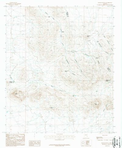 United States Geological Survey Orange Butte, AZ (1987, 24000-Scale) digital map
