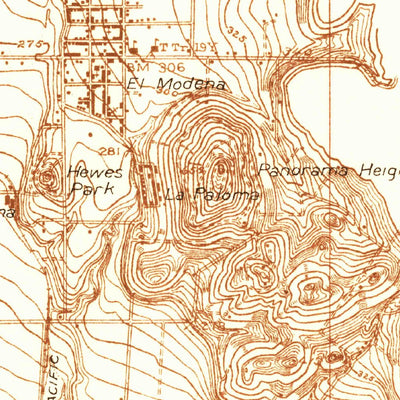 United States Geological Survey Orange, CA (1932, 31680-Scale) digital map
