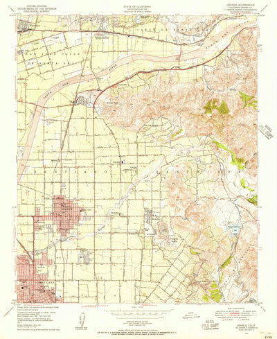 United States Geological Survey Orange, CA (1949, 24000-Scale) digital map