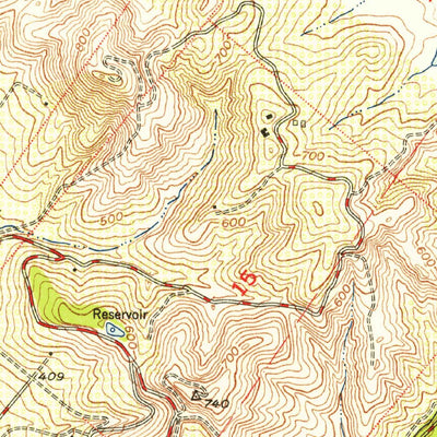 United States Geological Survey Orange, CA (1949, 24000-Scale) digital map