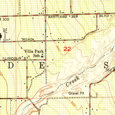 United States Geological Survey Orange, CA (1950, 24000-Scale) digital map