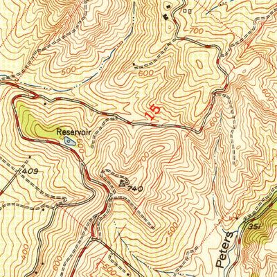 United States Geological Survey Orange, CA (1950, 24000-Scale) digital map