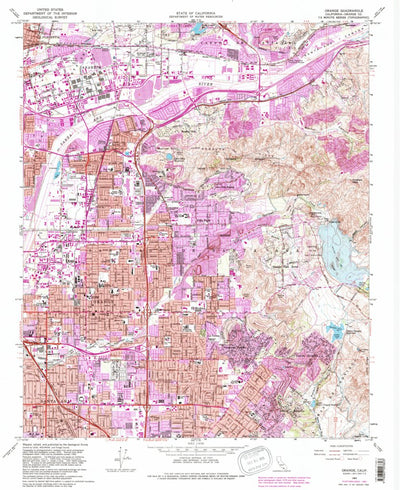United States Geological Survey Orange, CA (1964, 24000-Scale) digital map