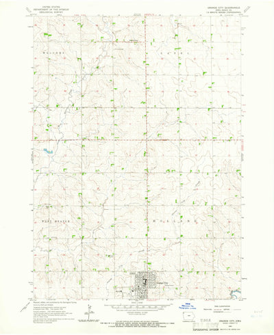 United States Geological Survey Orange City, IA (1964, 24000-Scale) digital map