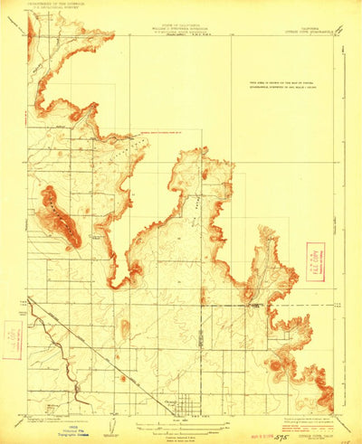 United States Geological Survey Orange Cove North, CA (1924, 31680-Scale) digital map