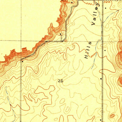 United States Geological Survey Orange Cove North, CA (1924, 31680-Scale) digital map