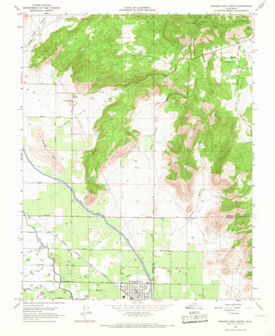 United States Geological Survey Orange Cove North, CA (1966, 24000-Scale) digital map