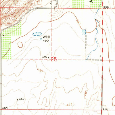 United States Geological Survey Orange Cove North, CA (1966, 24000-Scale) digital map