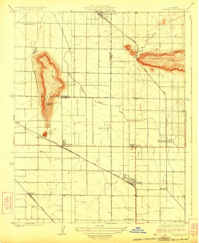 United States Geological Survey Orange Cove South, CA (1923, 31680-Scale) digital map