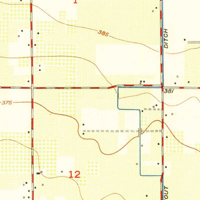 United States Geological Survey Orange Cove South, CA (1950, 24000-Scale) digital map