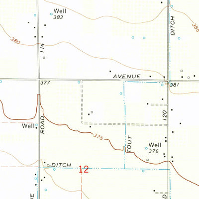 United States Geological Survey Orange Cove South, CA (1966, 24000-Scale) digital map