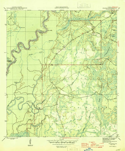 United States Geological Survey Orange, FL (1945, 31680-Scale) digital map