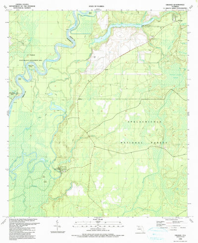 United States Geological Survey Orange, FL (1990, 24000-Scale) digital map