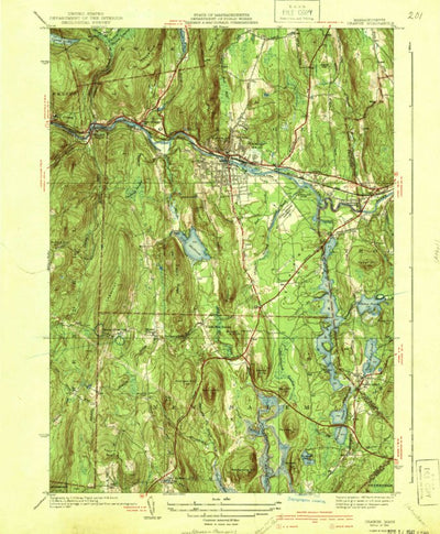United States Geological Survey Orange, MA (1941, 31680-Scale) digital map