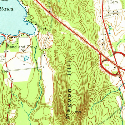 United States Geological Survey Orange, MA (1961, 24000-Scale) digital map