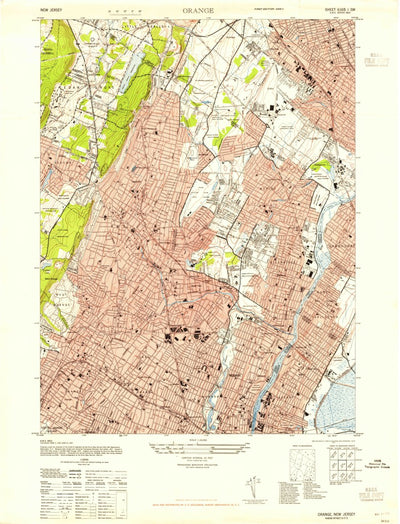 United States Geological Survey Orange, NJ (1947, 24000-Scale) digital map