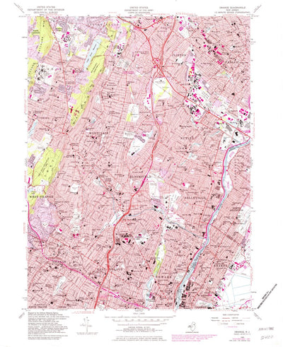 United States Geological Survey Orange, NJ (1955, 24000-Scale) digital map