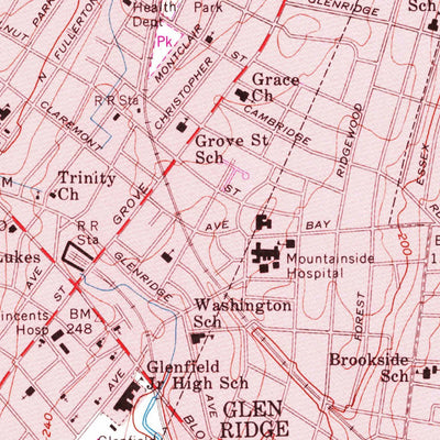 United States Geological Survey Orange, NJ (1955, 24000-Scale) digital map