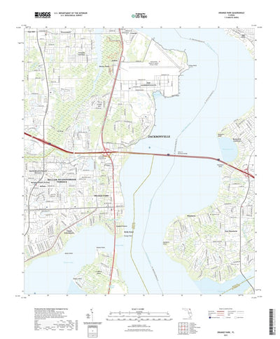 United States Geological Survey Orange Park, FL (2021, 24000-Scale) digital map